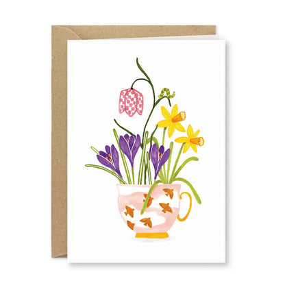 Studio Kuukeluus - Greeting card Cup of Spring
