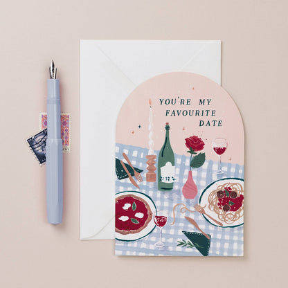 Sister Paper Co. - Favourite Date Card | Love Card | Anniversary Cards