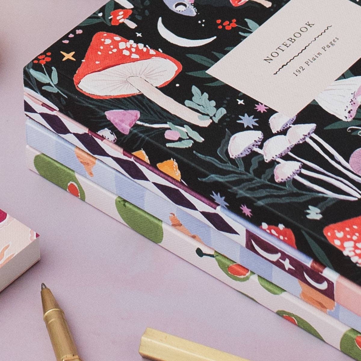 Sister Paper Co. - Mushrooms Notebook | Plain Page Journal | Notebooks