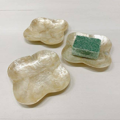 Schaaltje Schelp Capiz XS Goud