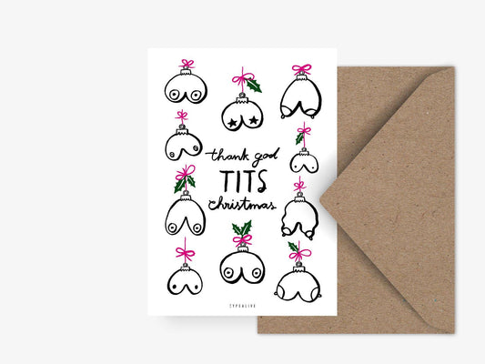 typealive - Postcard/Tits Christmas w/ Envelope