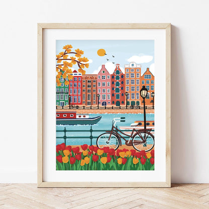 La Petite Épicerie - Paint by number kit - Amsterdam