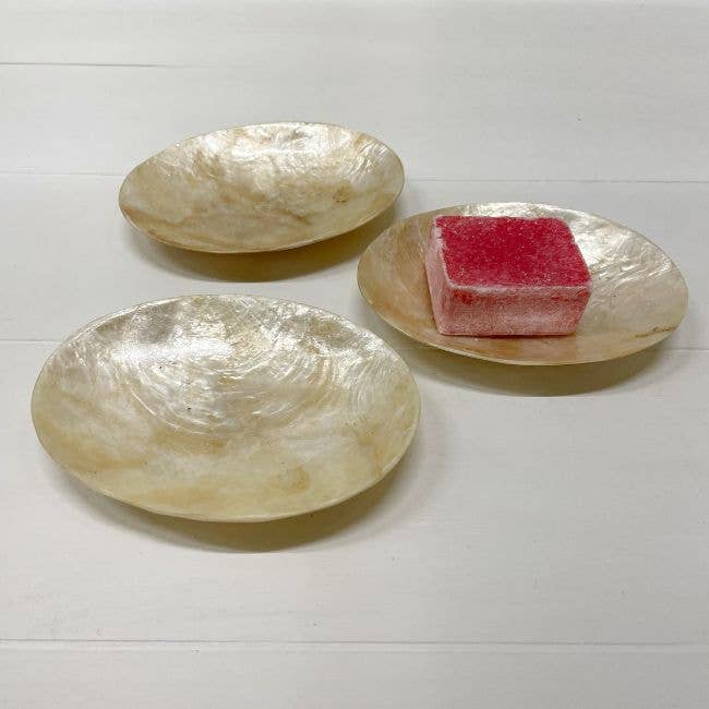 Schaaltje Schelp Capiz XS Goud