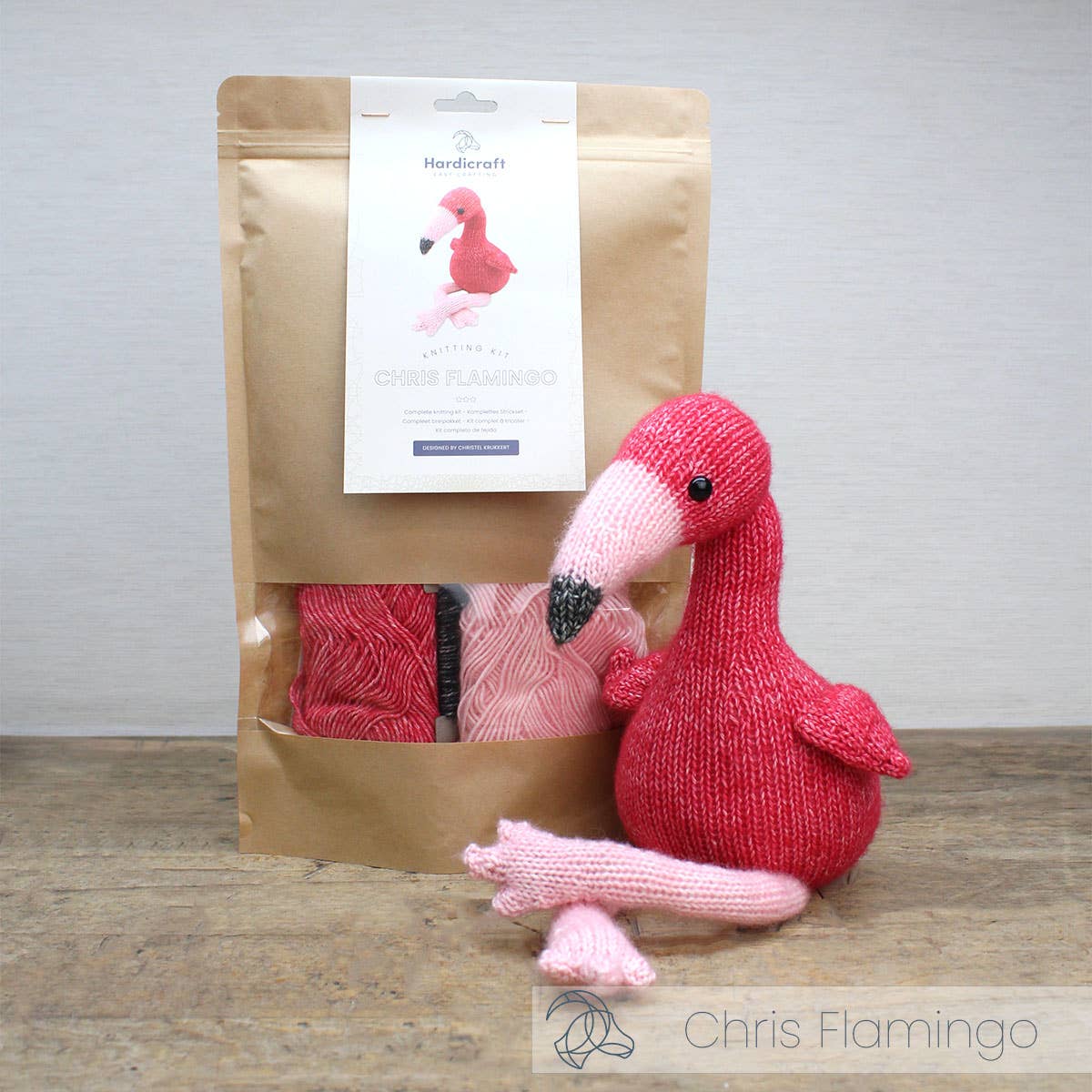 Hardicraft - DIY Knitting Kit - Chris Flamingo