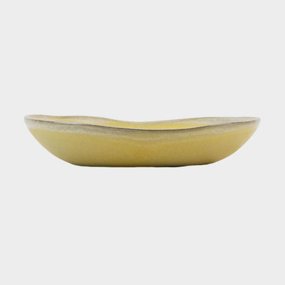 Maria Portugal Terracota - Yellow Oval Salad Small Bowl Aveiro