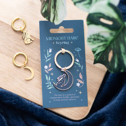 Something Different - Mystical Midnight Hare Keyring