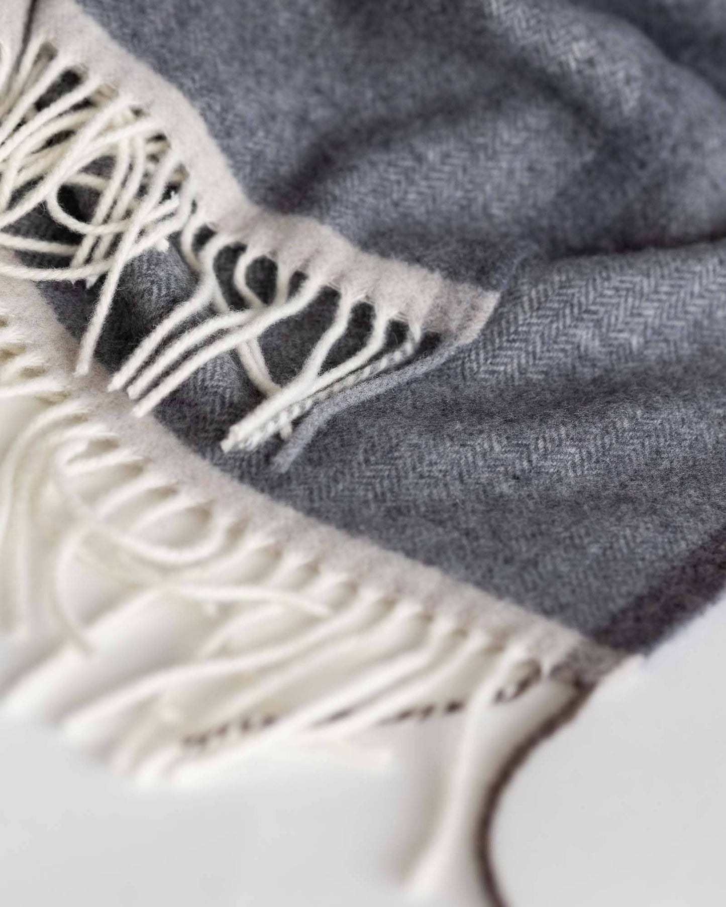 MoST - Merino/cashmere Throw Blanket MILANO Grigio Orlo