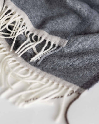 MoST - Merino/cashmere Throw Blanket MILANO Grigio Orlo