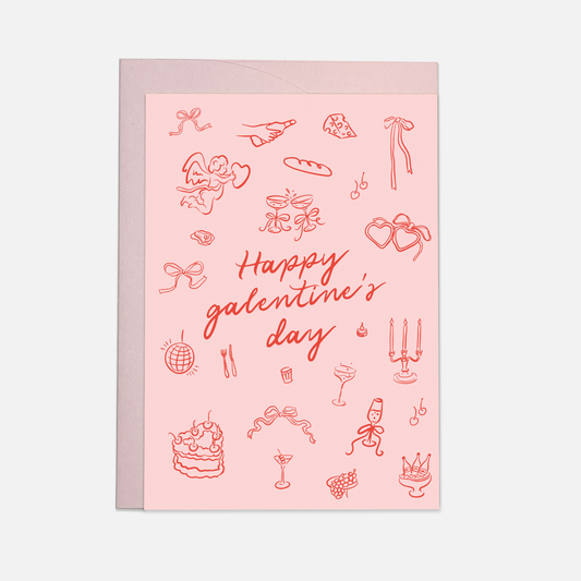 Kaart Blanche - Whimsical Galentine - greeting card