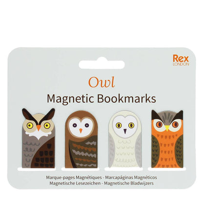 Rex B2B - Europe - Magnetic owl bookmarks (set of 4)