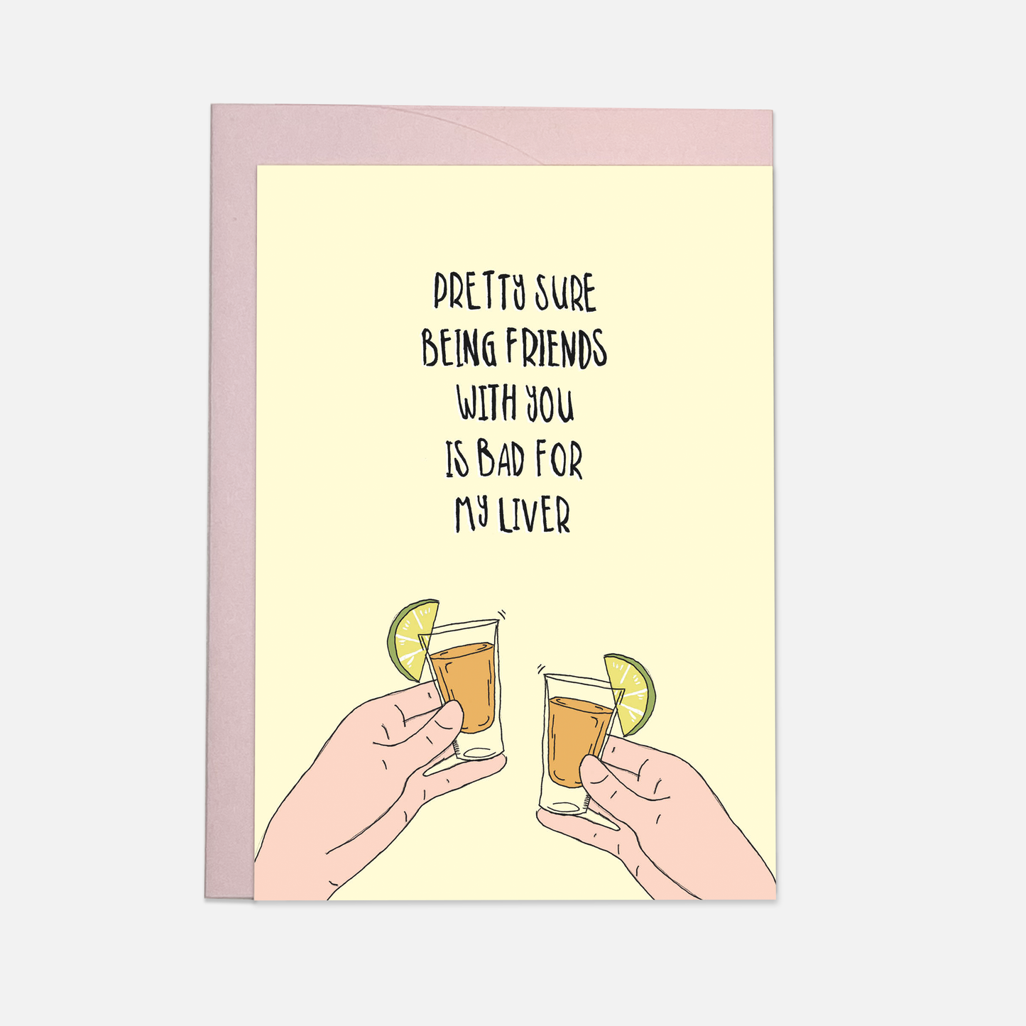 Kaart Blanche - Liver friends greeting card