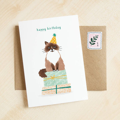 Studio Kuukeluus - Cat Birthday Card