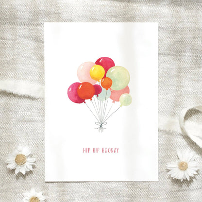 Leo La Douce GmbH - Postcard · Hip Hip Hooray | Balloons