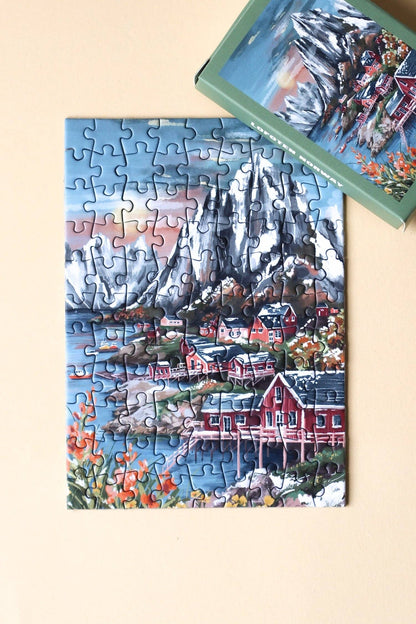 Piecely Puzzles - Mini-Puzzle Lofoten Norway, 99 pieces