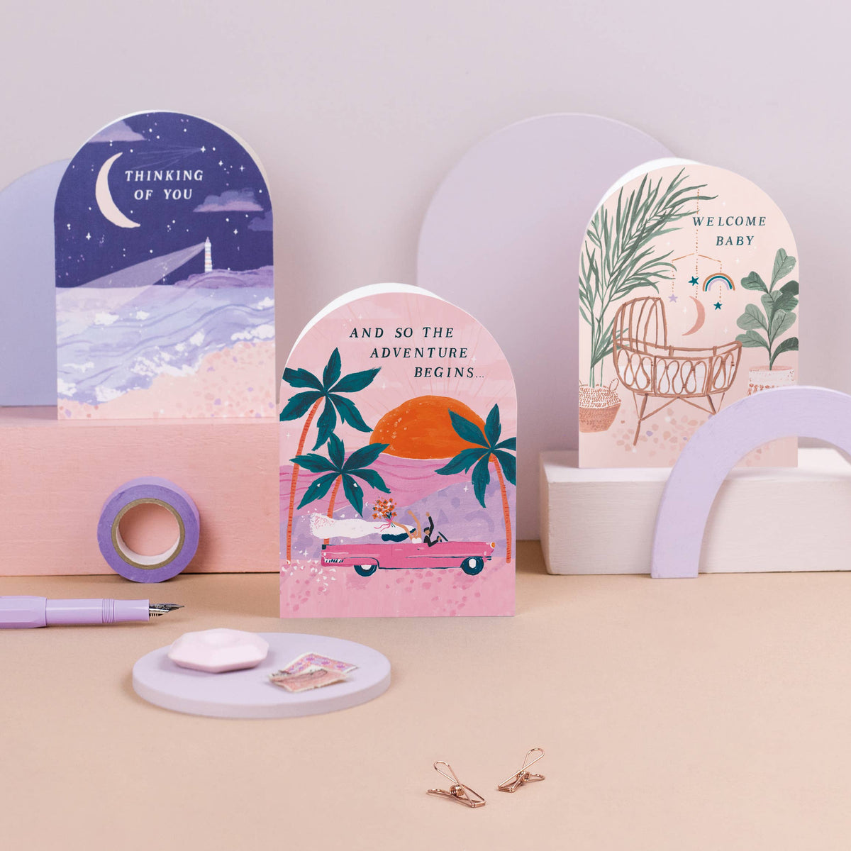 Sister Paper Co. - Adventures Wedding Card | Bride & Groom Card | Wedding Cards