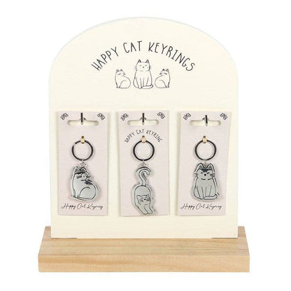 Something Different - Happy Cat Keyrings