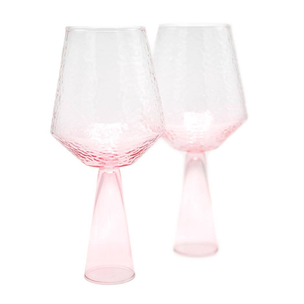 Brût Home and Glassware - Wine Glass Claude | Set of 2 | Wine glass set | pink