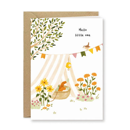 Studio Kuukeluus - Baby card garden - Hello little one