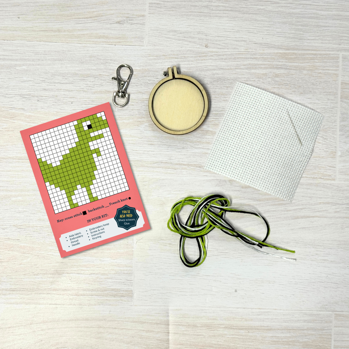 Mini Matchbox Kits - You're Roar-some! Mini Matchbox Cross Stitch Kit
