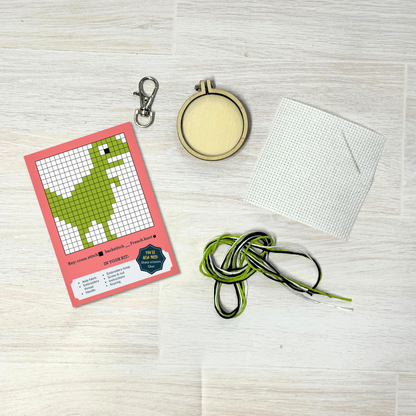 Mini Matchbox Kits - You're Roar-some! Mini Matchbox Cross Stitch Kit