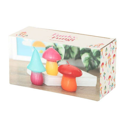 Something Different - Set of 3 Mushroom Shaped Candles
