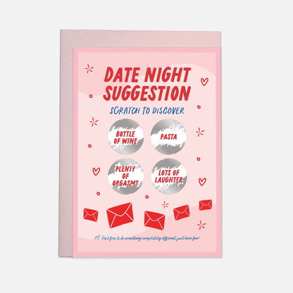 Kaart Blanche - Date night suggestion - Valentines day greeting card