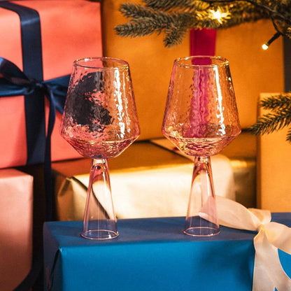 Brût Home and Glassware - Wine Glass Claude | Set of 2 | Wine glass set | pink