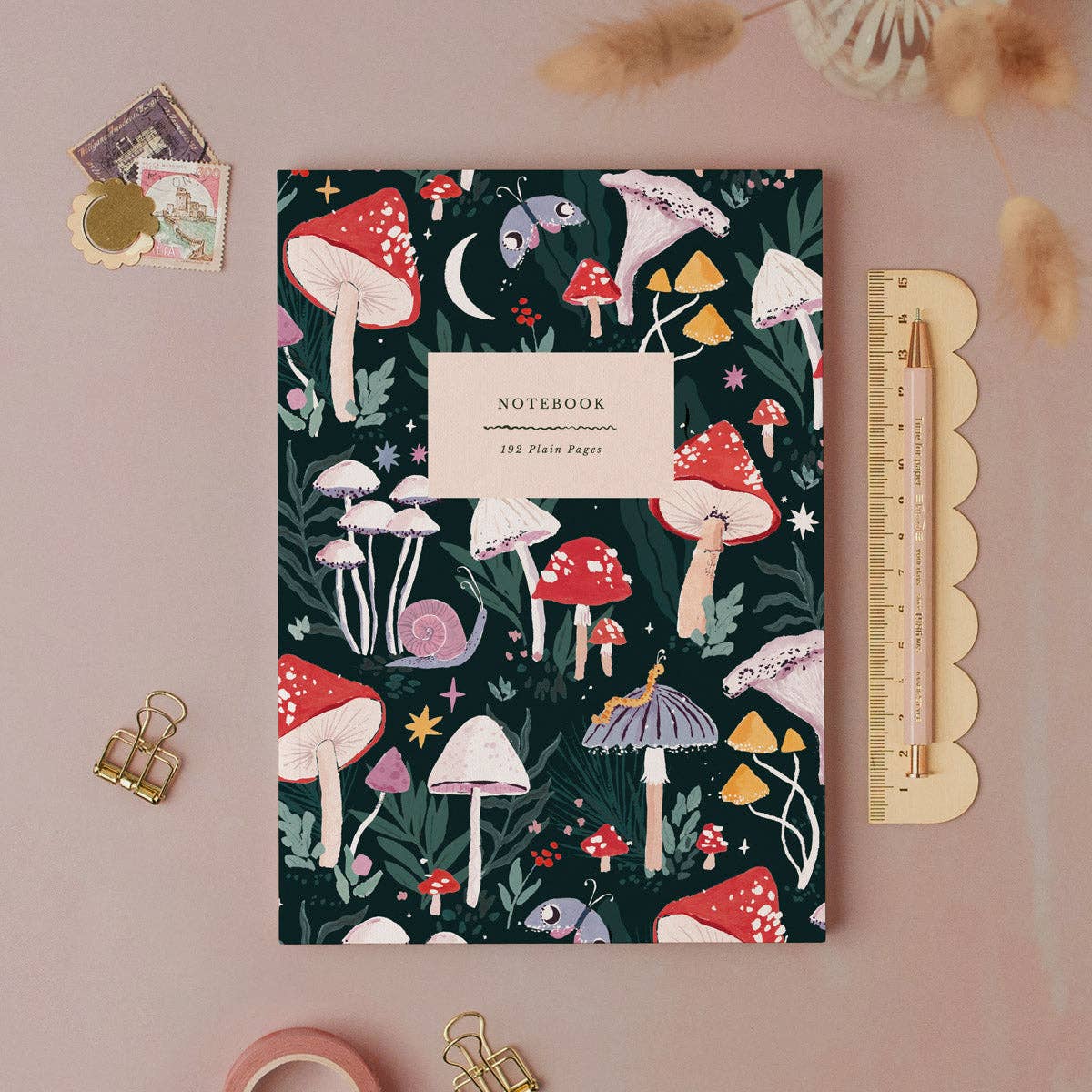 Sister Paper Co. - Mushrooms Notebook | Plain Page Journal | Notebooks
