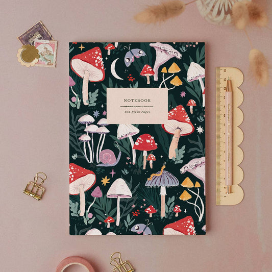 Sister Paper Co. - Mushrooms Notebook | Plain Page Journal | Notebooks