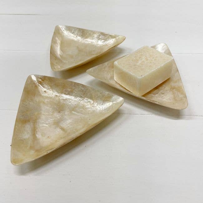 Schaaltje Schelp Capiz XS Goud