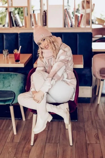 Ander - Unisex Wool Blend Hat & Snood Set – SESIL | White