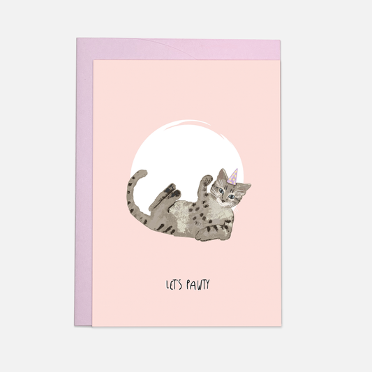 Kaart Blanche - Pawty greeting card