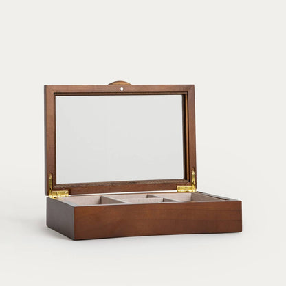Jewellery box | LIORE | with pine wood 24x16.5x6 cm