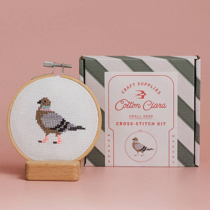 Cotton Clara Craft Kits & Supplies - Pigeon Cross Stitch Kit