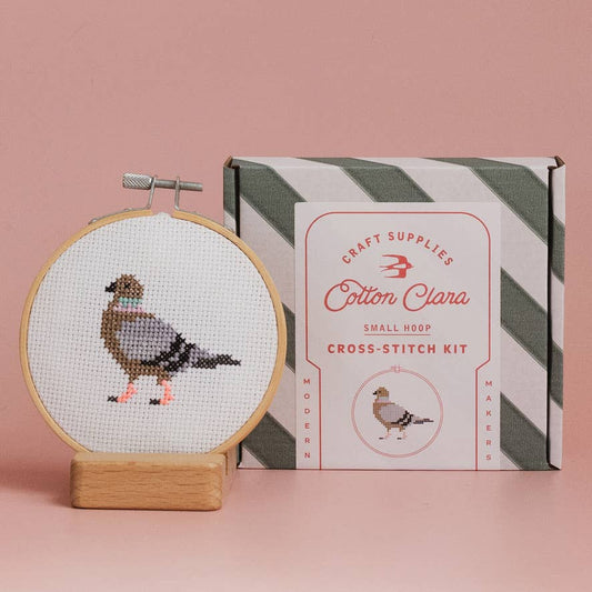 Cotton Clara Craft Kits & Supplies - Pigeon Cross Stitch Kit