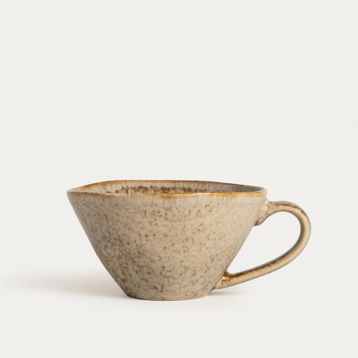 Mug | DAREL | short, beige | 0.25 l