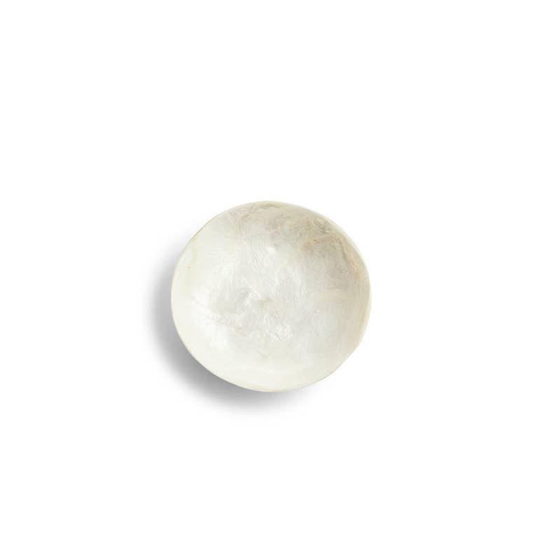 Schaaltje Schelp Capiz XS Wit