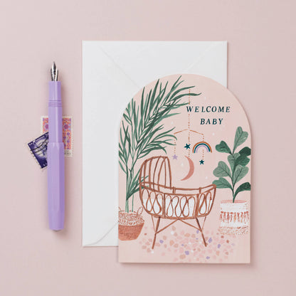 Sister Paper Co. - Welcome Baby Card | New Baby Card | Gender Neutral Baby Card