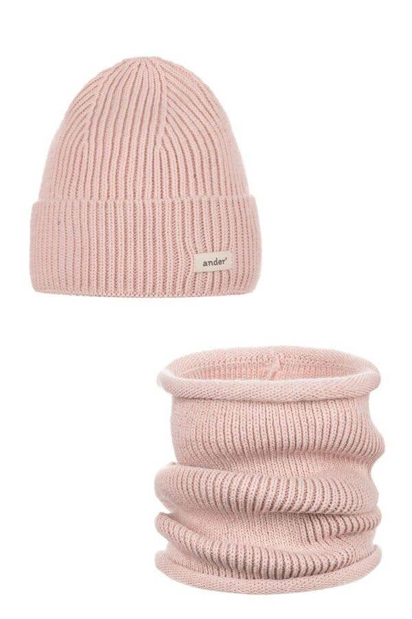 Ander - Unisex Wool Blend Hat & Snood Set – SESIL | White