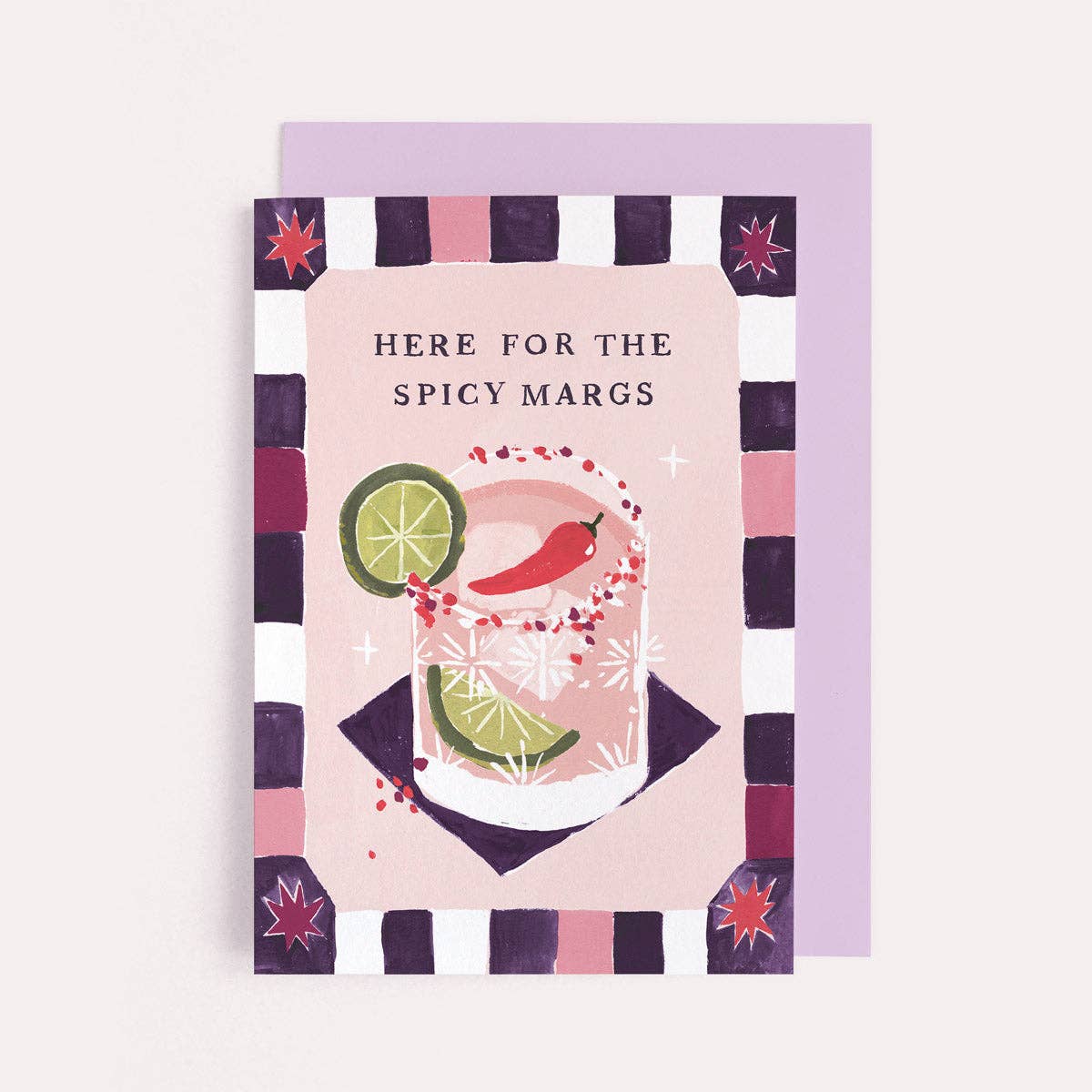 Sister Paper Co.  - Spicy Margarita Birthday Card | Cocktails Birthday Cards