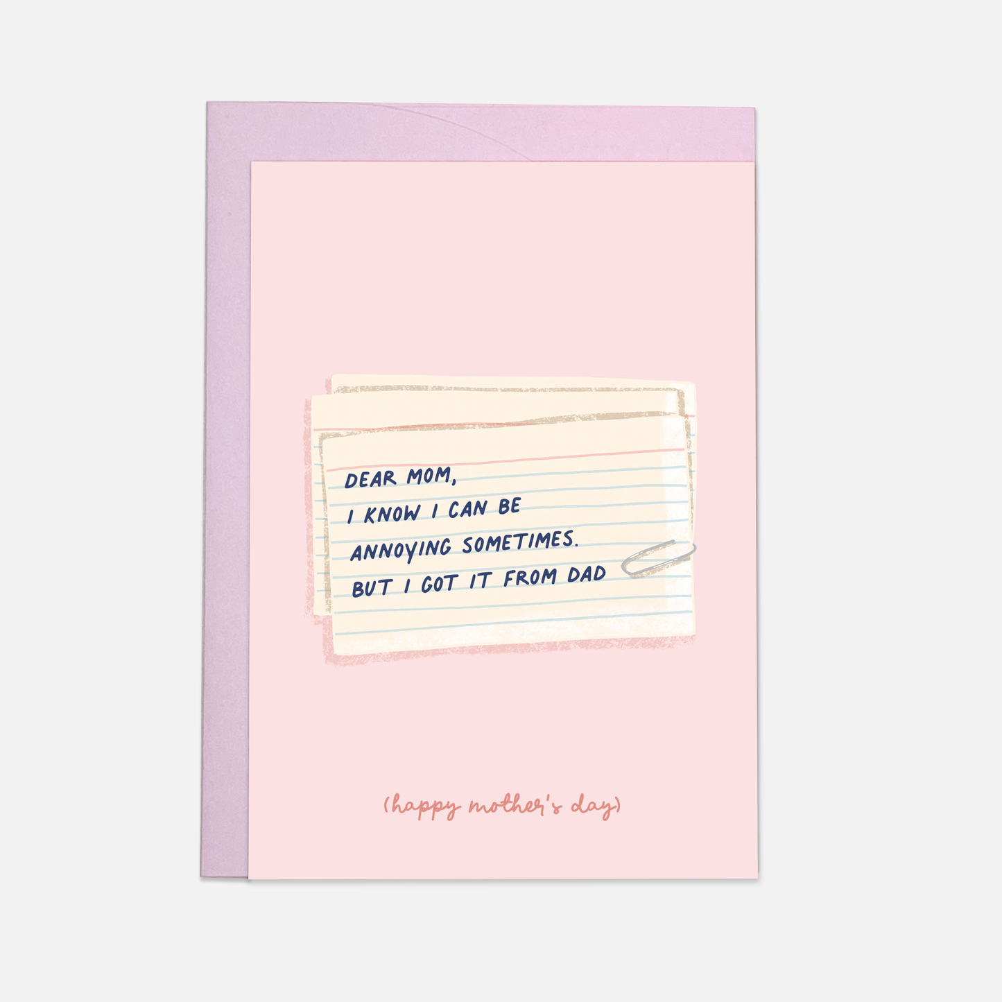Kaart Blanche - Mom note - greeting card