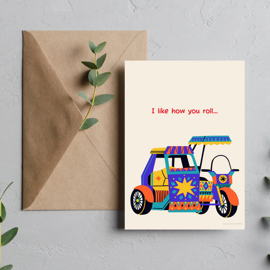 Card-  I like how you roll