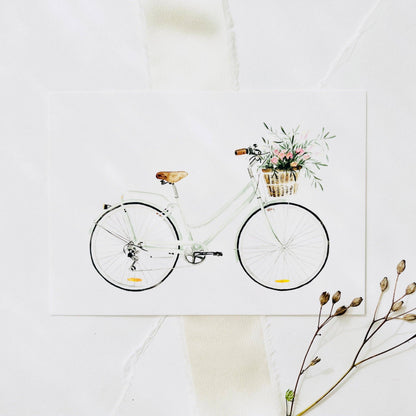 Leo La Douce- Postcard - Bicycle Love
