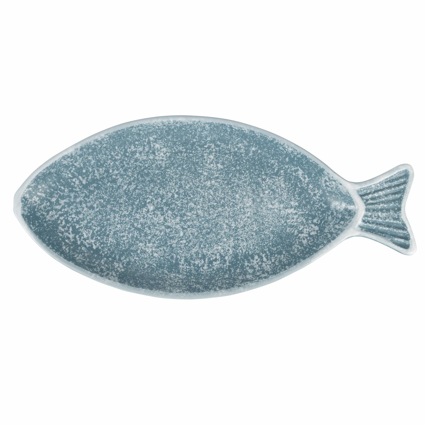 VdE Tivoli 1996 - PAROS OVAL TURQUOISE FISH PLATE 31CM