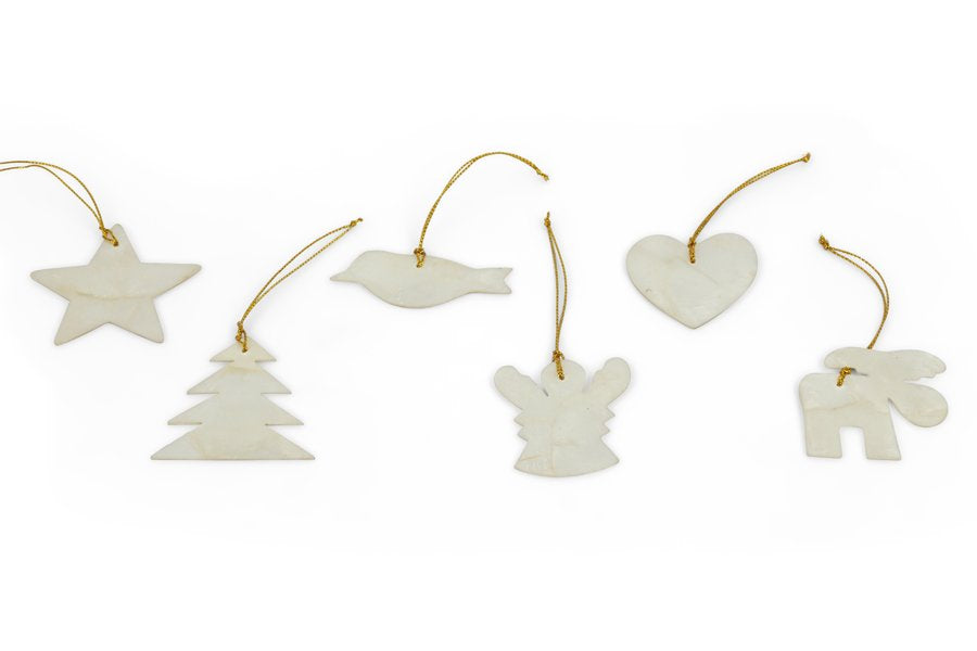 Christmas Capiz Decor assorted