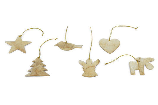 Christmas Capiz Decor assorted