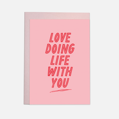Kaart Blanche - Life with you greeting card