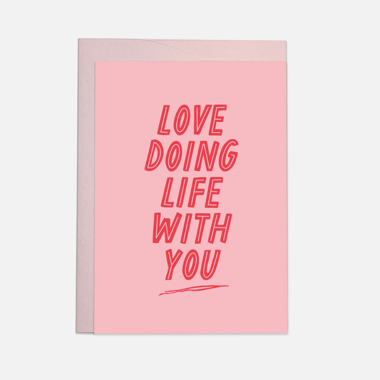 Kaart Blanche - Life with you greeting card