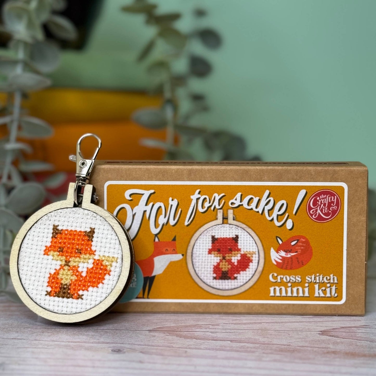 Mini Matchbox Kits - For Fox Sake! Mini Matchbox Cross Stitch Kit