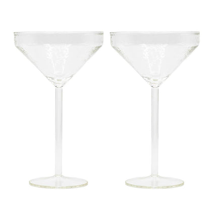 Brût Home and Glassware - Cocktail Glass Claude | set of 2 | clear | Martini glasses